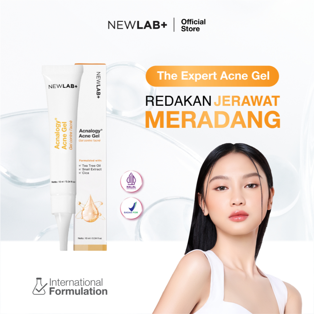 NEWLAB Acnalogy Acne Gel | Obat Totol Jerawat | Salep untuk Jerawat |Meredakan Acne Spot dan Bekasny