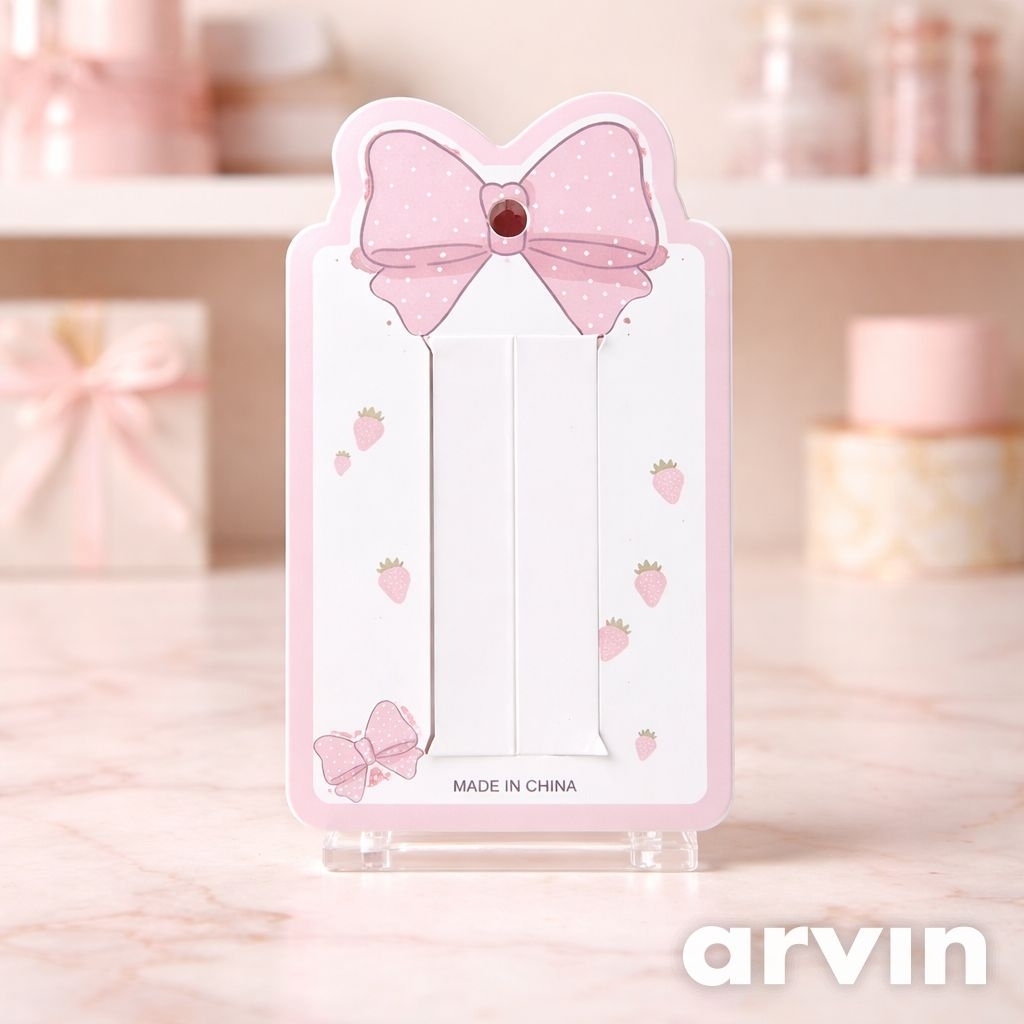 Alas Jepit Rambut/Label Aksesoris Rambut/ Size 7,5x12/Harga Grosir/300 lembar