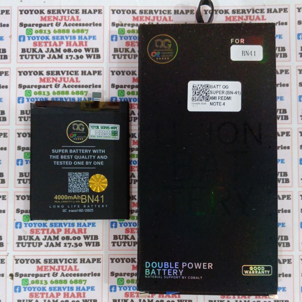 BATERAI BN41 REDMI NOTE 4