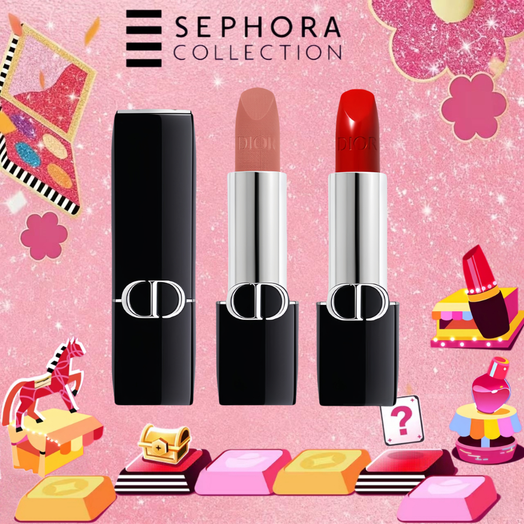 {100%ORIGINAL}Dior Matte Lipstick Rouge Forever Lipstik New Transferproof Full Size