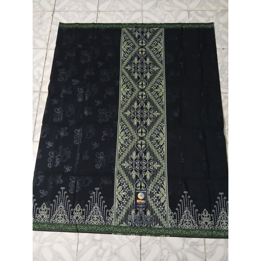 Sarung Bali Lestari Samarinda Original Hitam Putih Harum Licin Biru