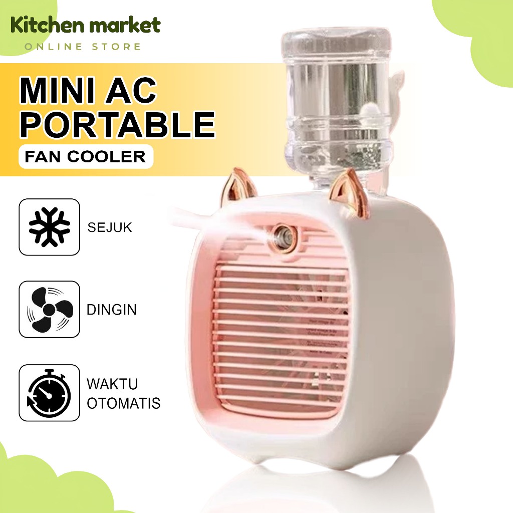 Kipas  AC Portable Air Cooler/ AC Mini /USB Air Cooler Mini AC Portable AC Energy Fan