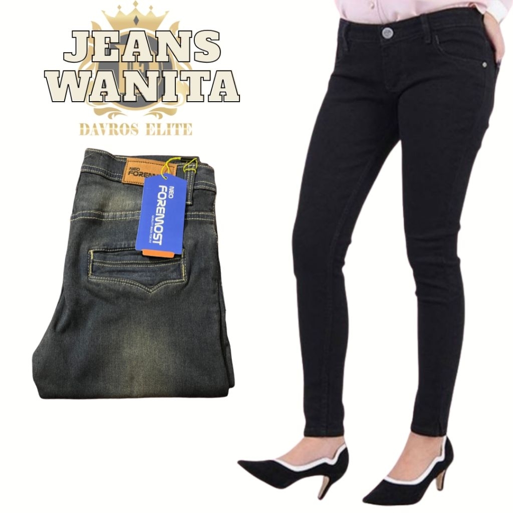 CELANA JEANS PANJANG  WANITA CEWEK SKINNY MELLAR 27-30