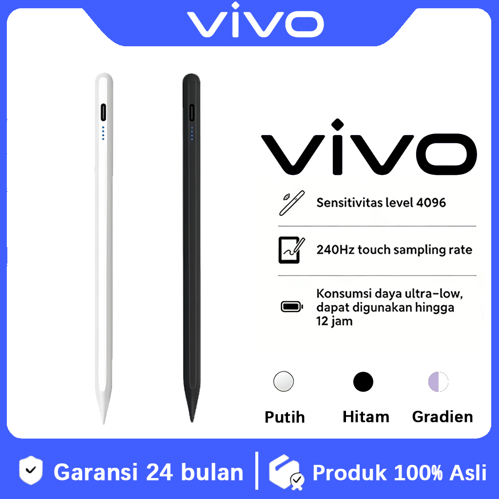 vivo Stylus Pen, for vivo Pad Air/Pad SE//Pad5e/Pad Air/Pad3 Pro Stylus pen Untuk tablet vivo[NEW][1