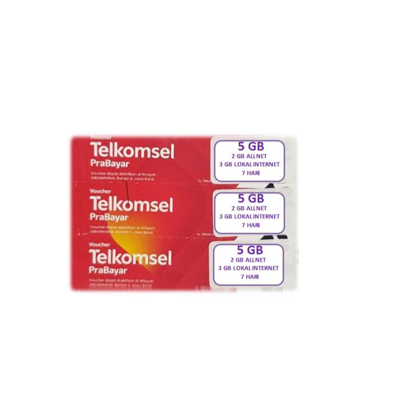 Voucher Telkomsel 5 GB 7 Hari