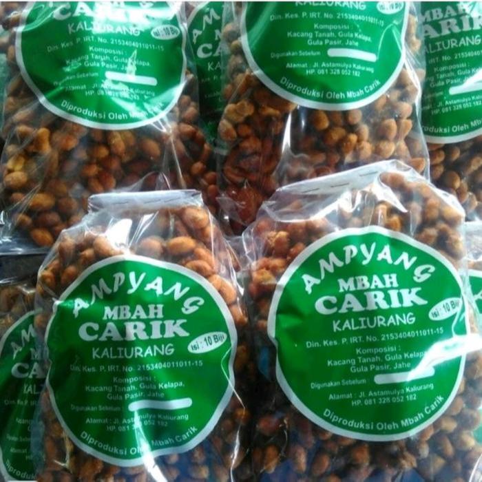 AMPYANG/GULA KACANG MBAH CARIK Camilan Jahe Manis Snack Cemilan Aren