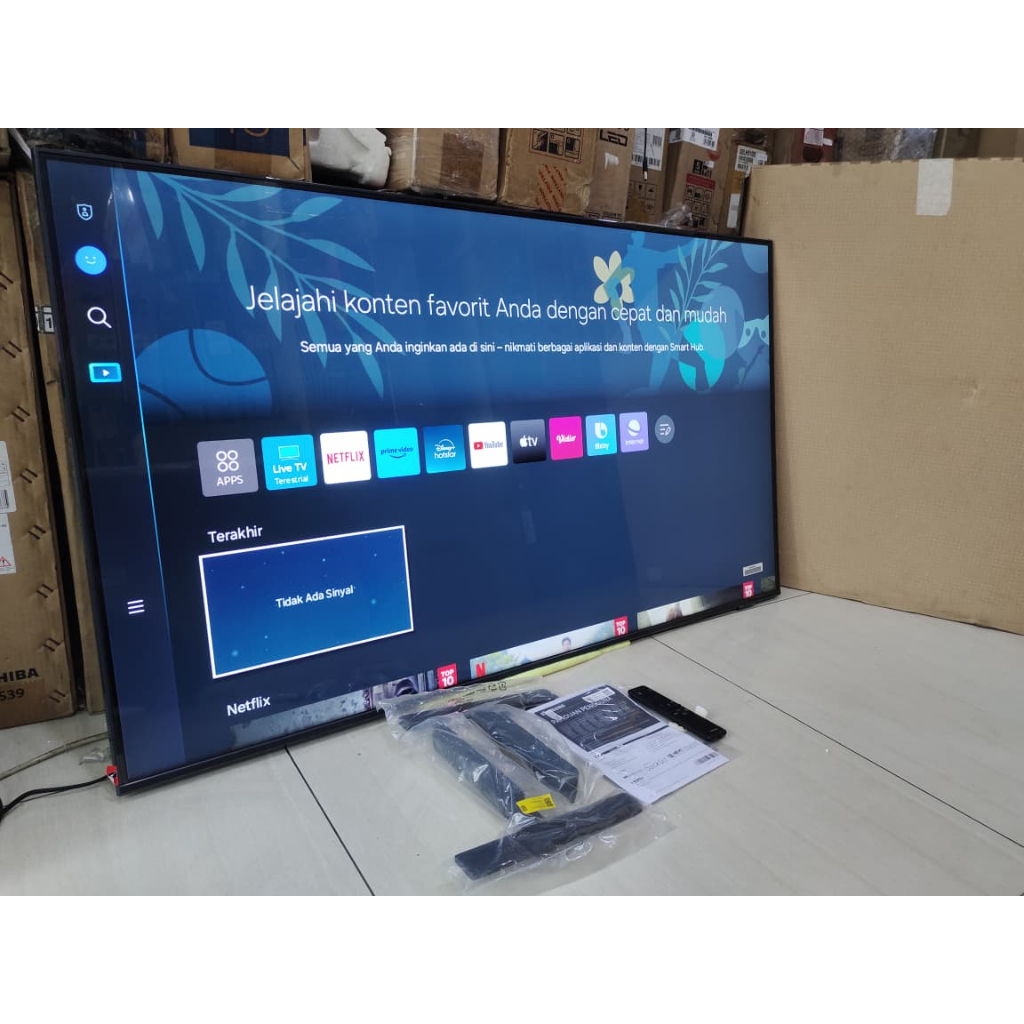 TV LED SAMSUNG 50IN 4K UHD SMART TV YOUTUBE DIGITAL TV KONDISI BEKAS PEMAKAIAN 5984F