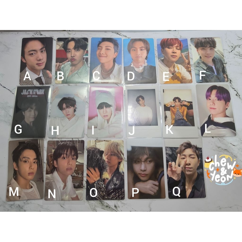 [READY] BTS Official Photocard Album Deco Kit Photofolio RM Jin Suga jhope Jimin V Jungkook