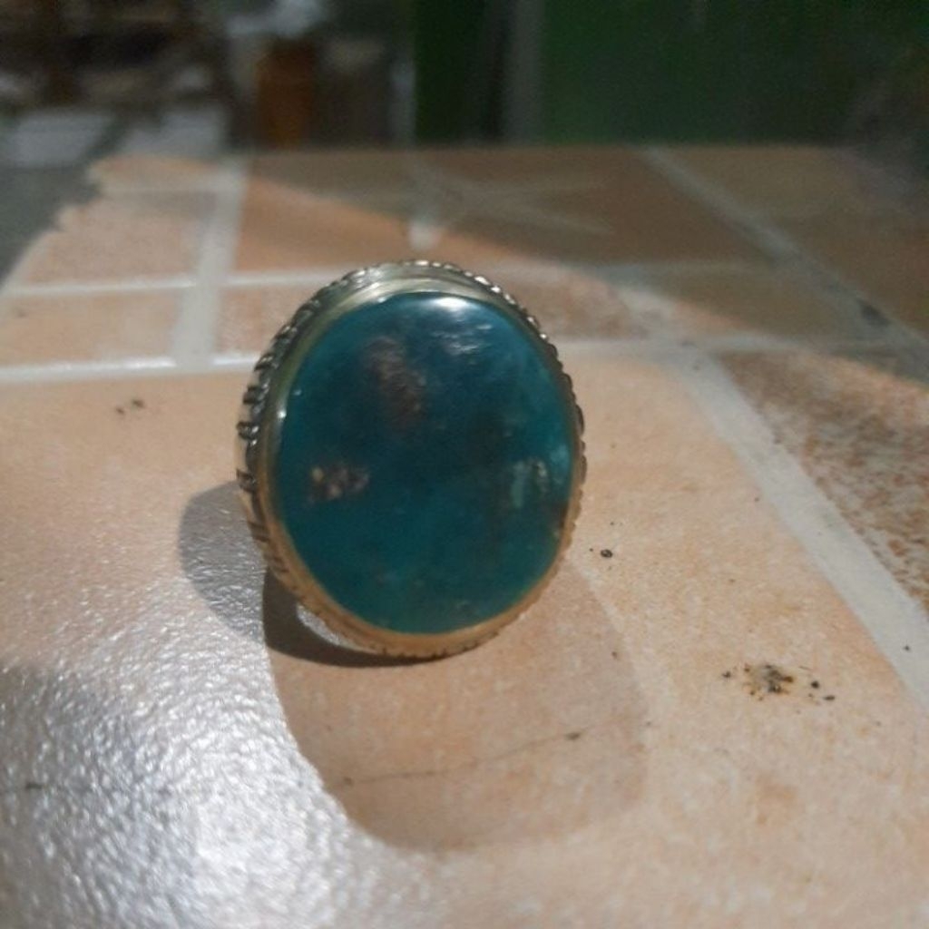 natural Batu pirus persia biru tosca