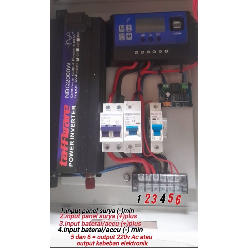 Box panel PLTS off grid 1600w 2000w PSW