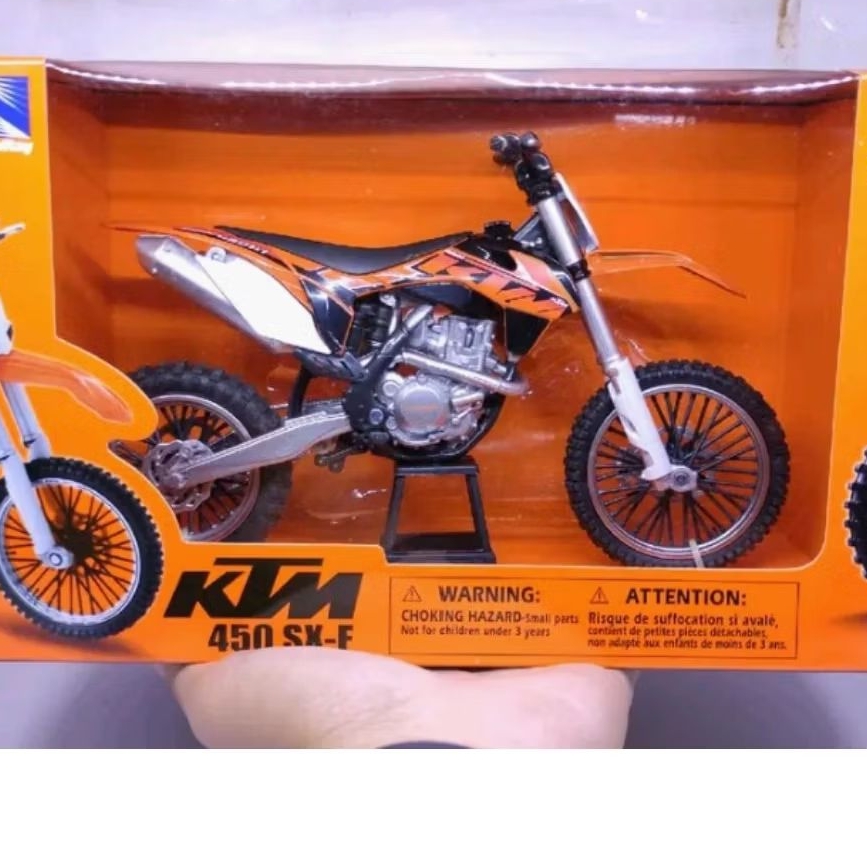 miniatur motor ktm trail ukuran besar knalpot bisa mengeluarkan asap