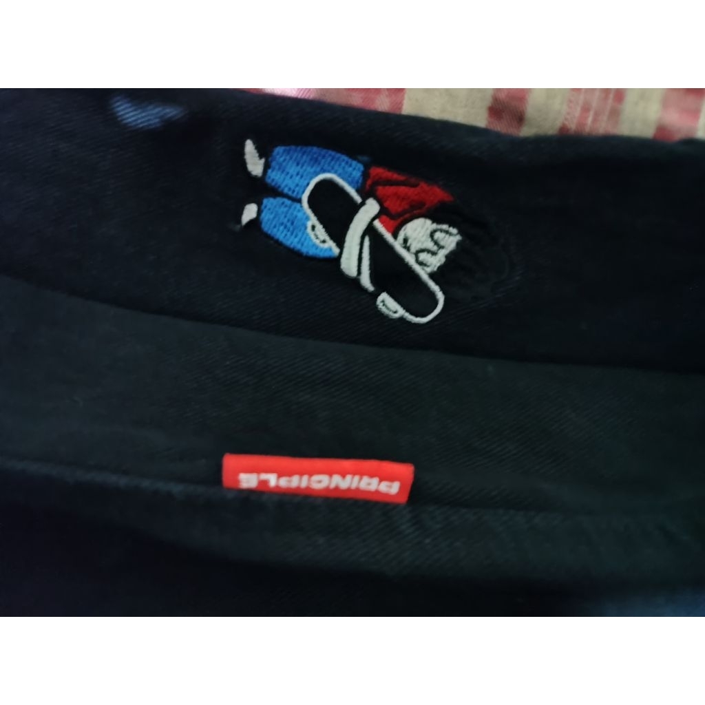 principle baggy pants full black