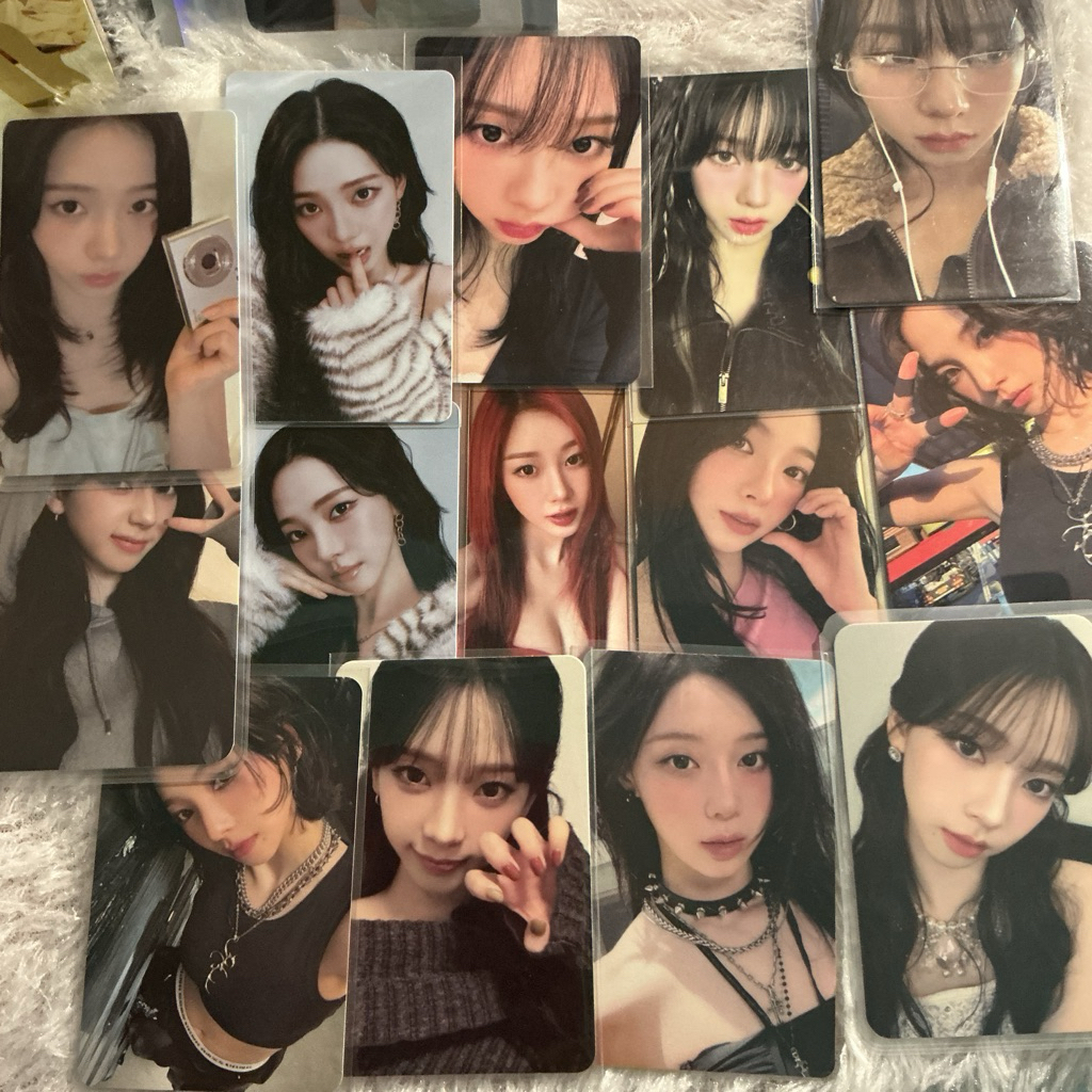 (read desk) wts pc photocard aespa official karina ningning winter giselle rich man armageddon bella