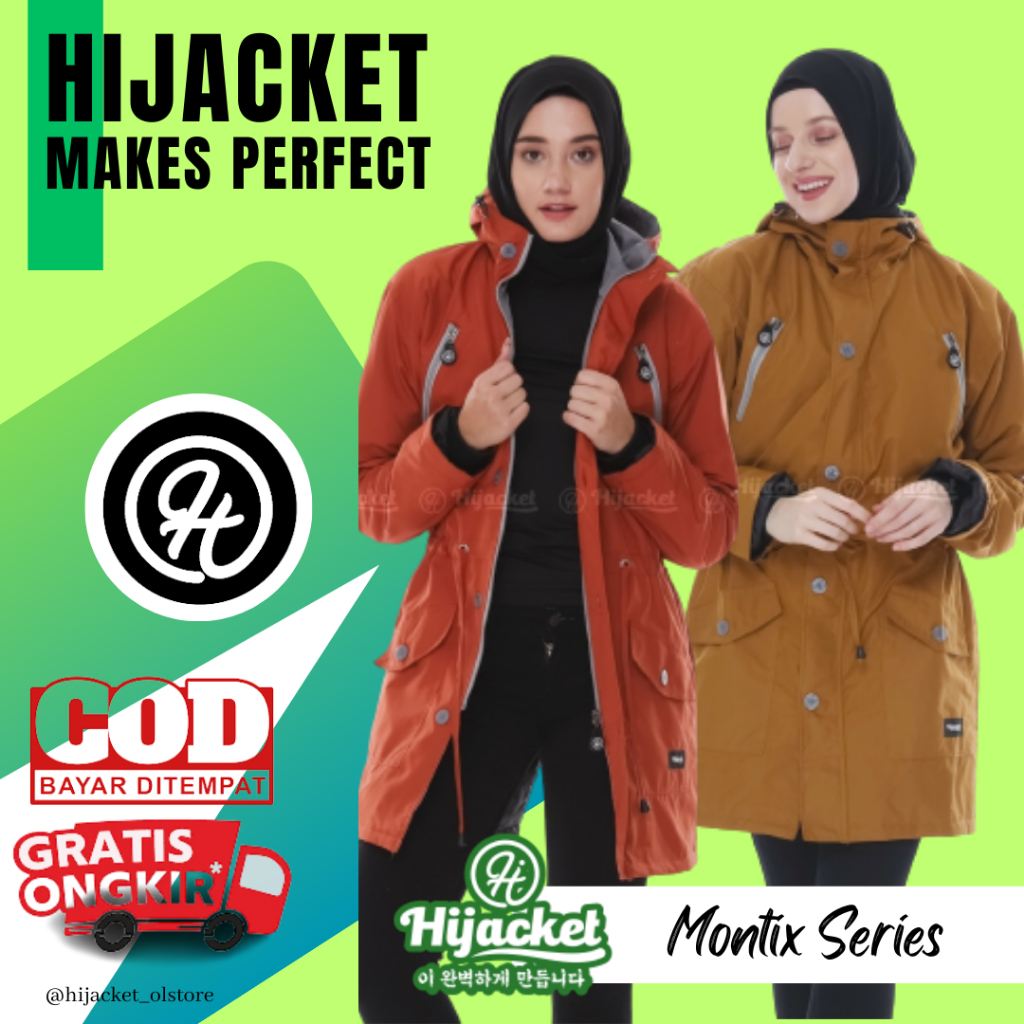 HIJACKET MONTIX - Jaket Wanita Muslimah Hijacket Montix Series Original jaket Hijaber Indonesia