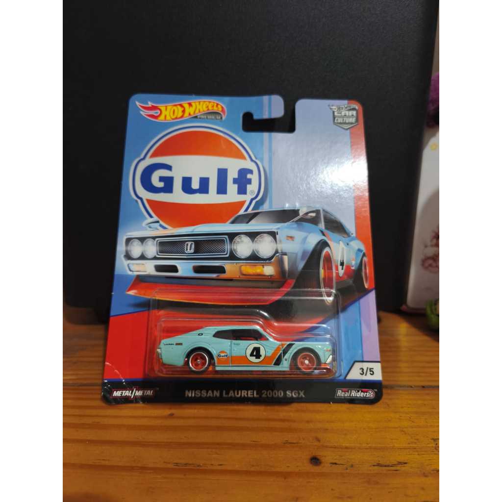 Hot Wheels Real Riders Gulf Nissan Laurel 2000 SGX