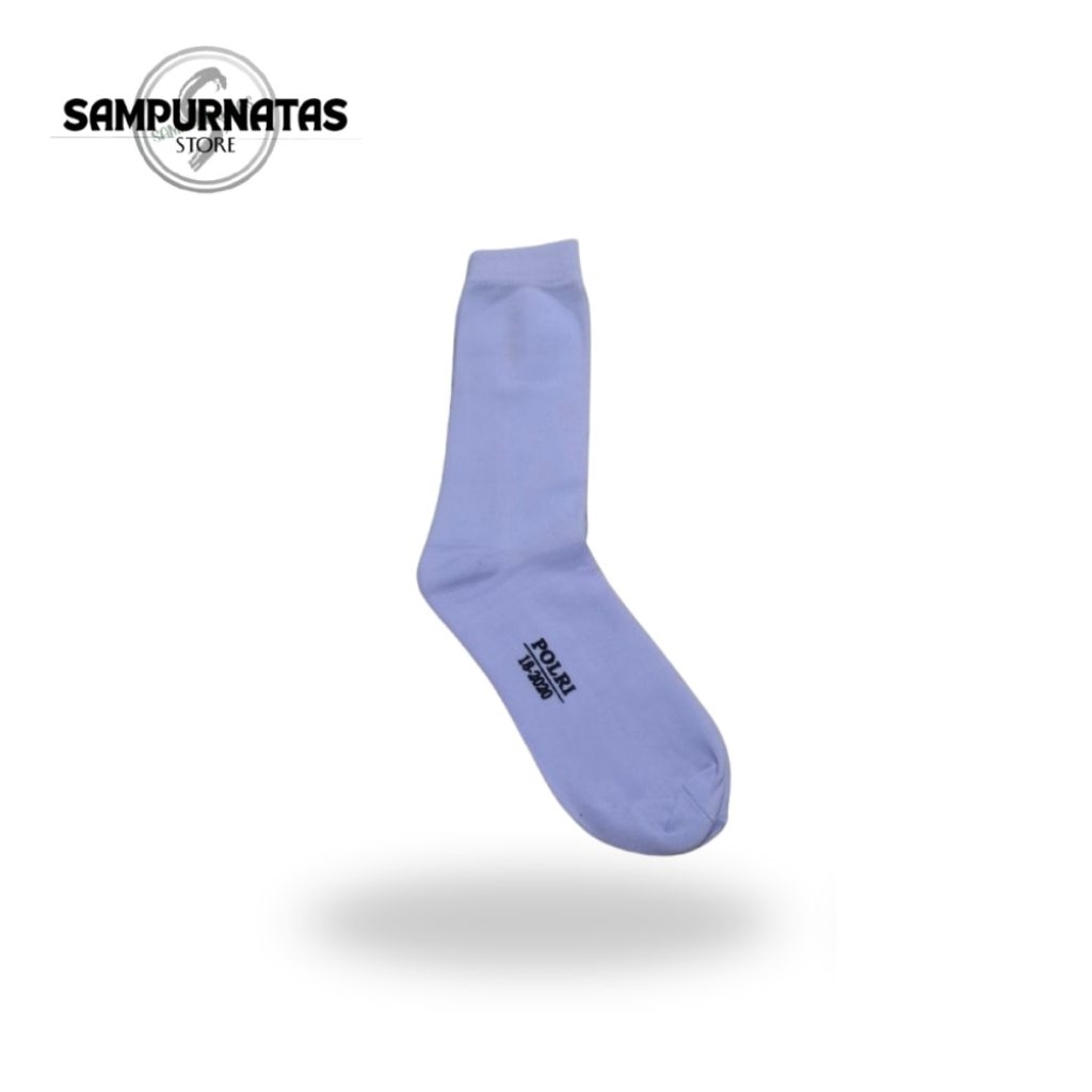 Kaos kaki PDH Polri - putih spandex - kaos kaki olahraga polri