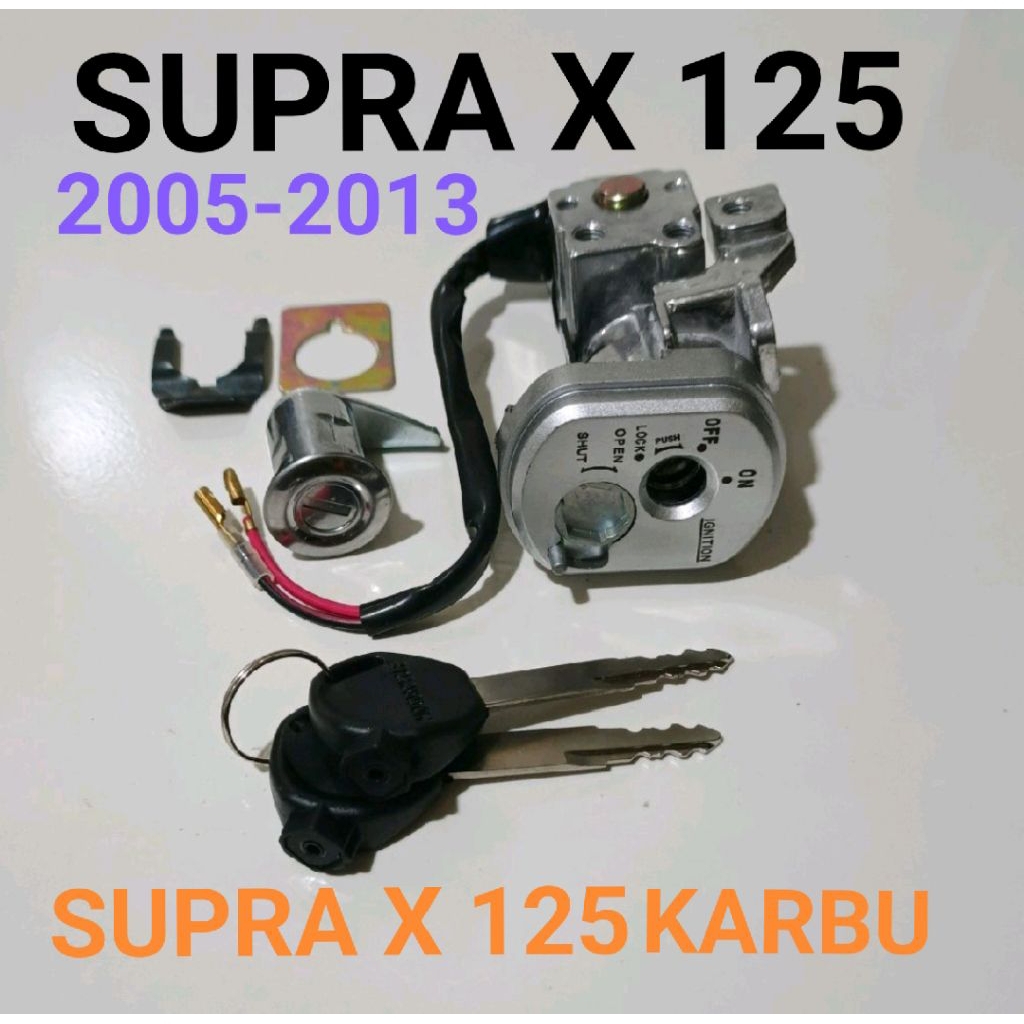 KUNCI KONTAK / KUNCI MOTOR SET ASSY SUPRA X 125 / SUPRA X 125 KARBU 2005 - 2013