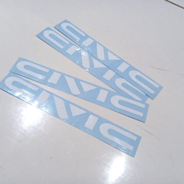 stiker garnis civic nouva dan grand civic lx cutting sticker oracal