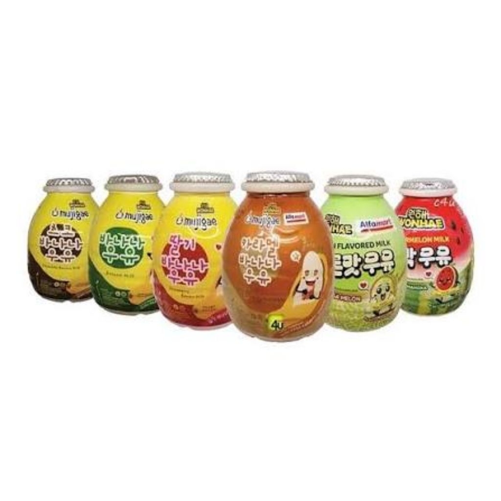 (JAMBISTOREID) JAMBI LANGSUNG KIRIM Susu Pisang Korea Mujigae Wonhae All Varian Banana Strawberry Me