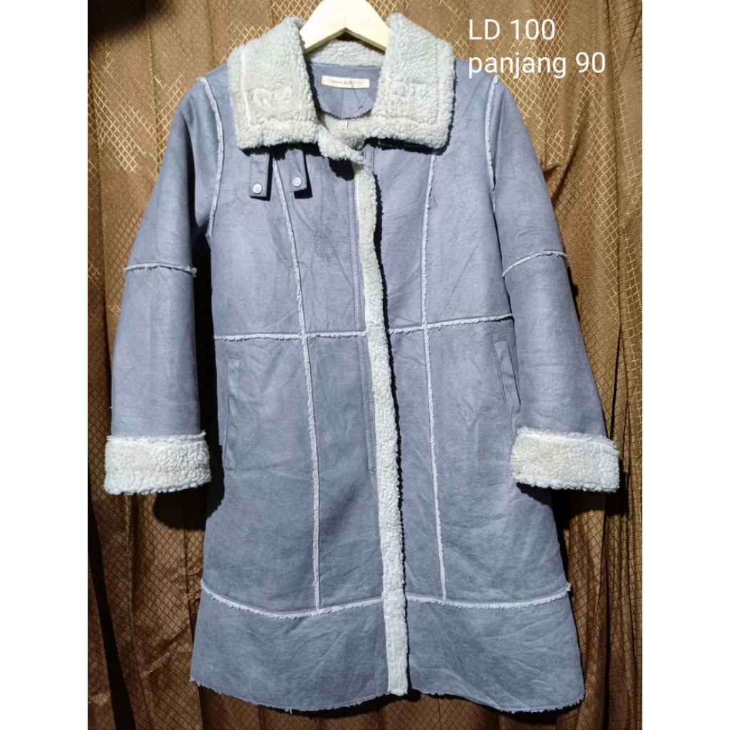 suede leather coat jaket suede wanita coat suede vintage jaket kulit asli suede jaket kulas wanita j