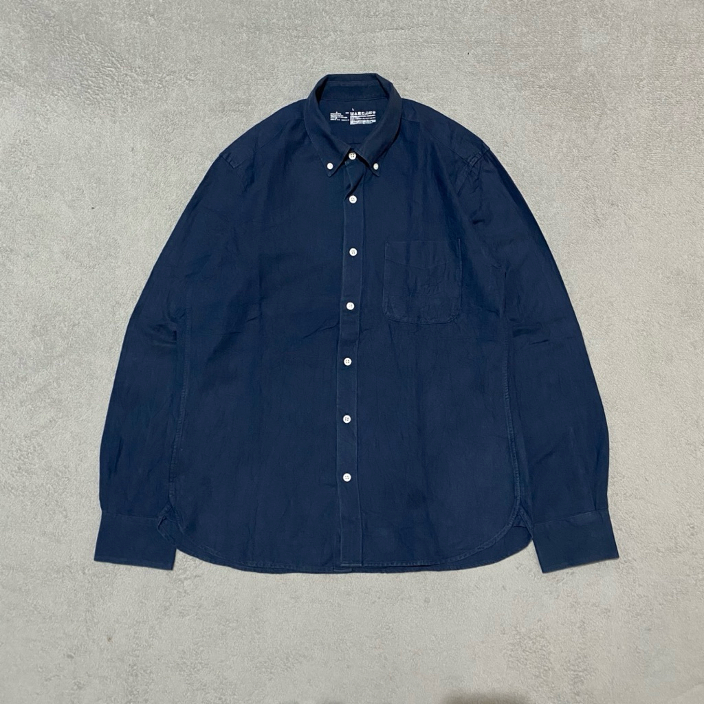 kemeja muji jpn navy