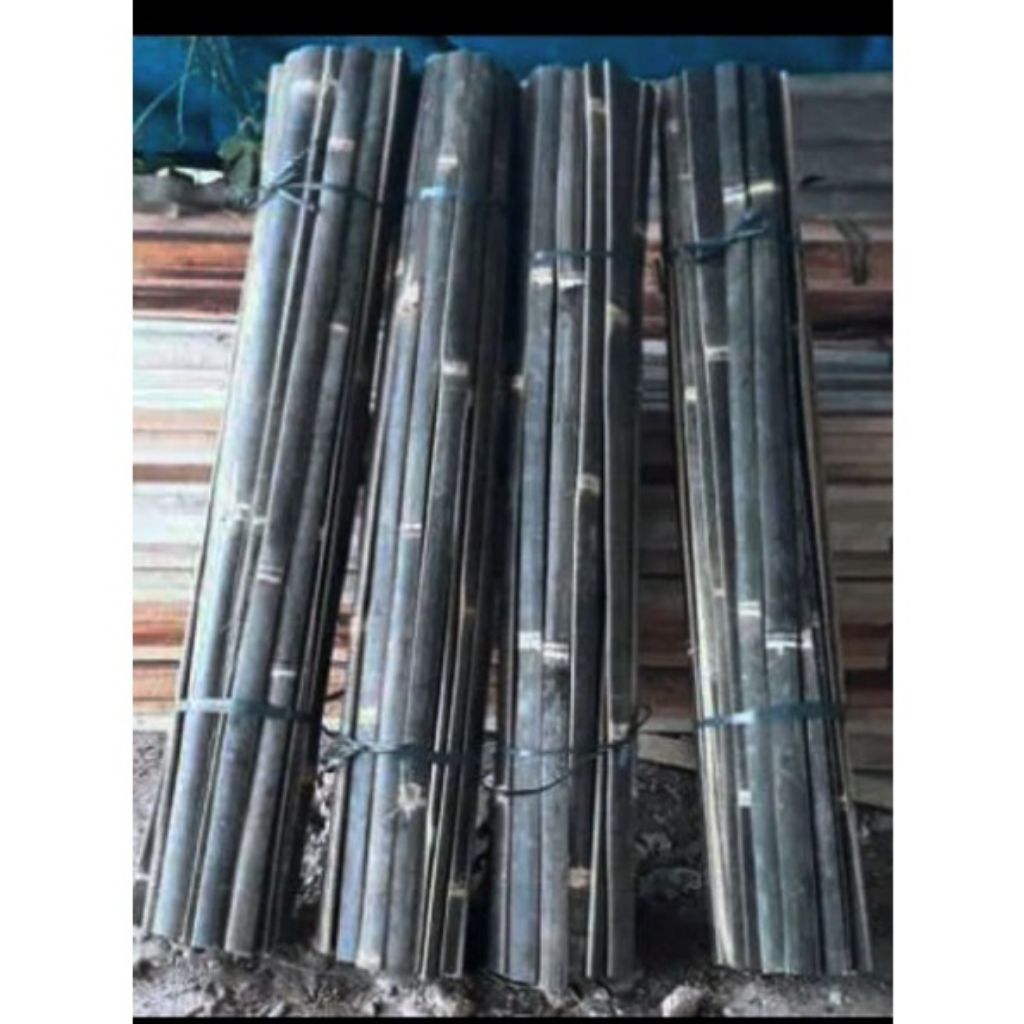 bilah bambu hitam panjang 100 cm per bilah