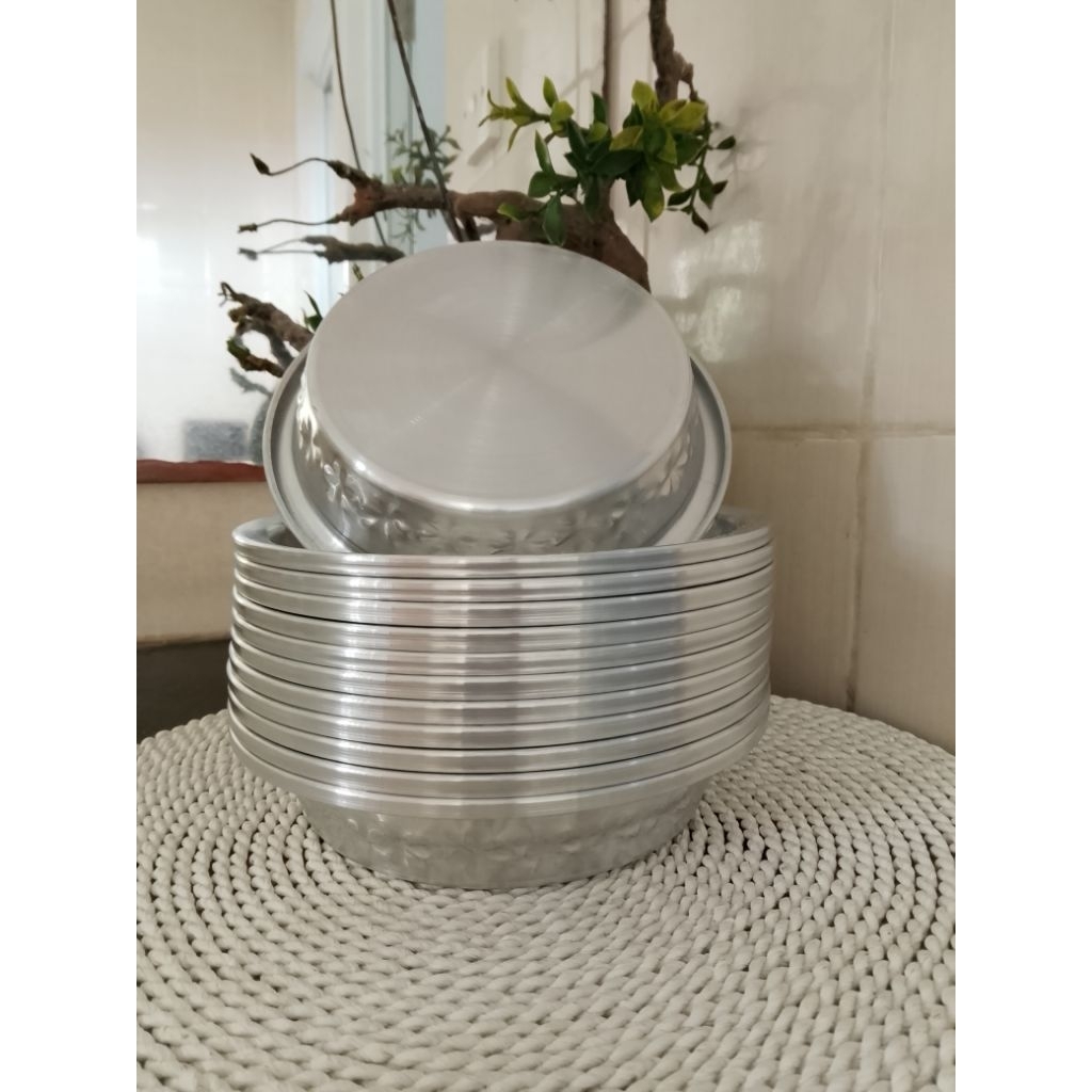 bokor - bokoran bali ukir aluminium isi 1 lusin (12pcs)