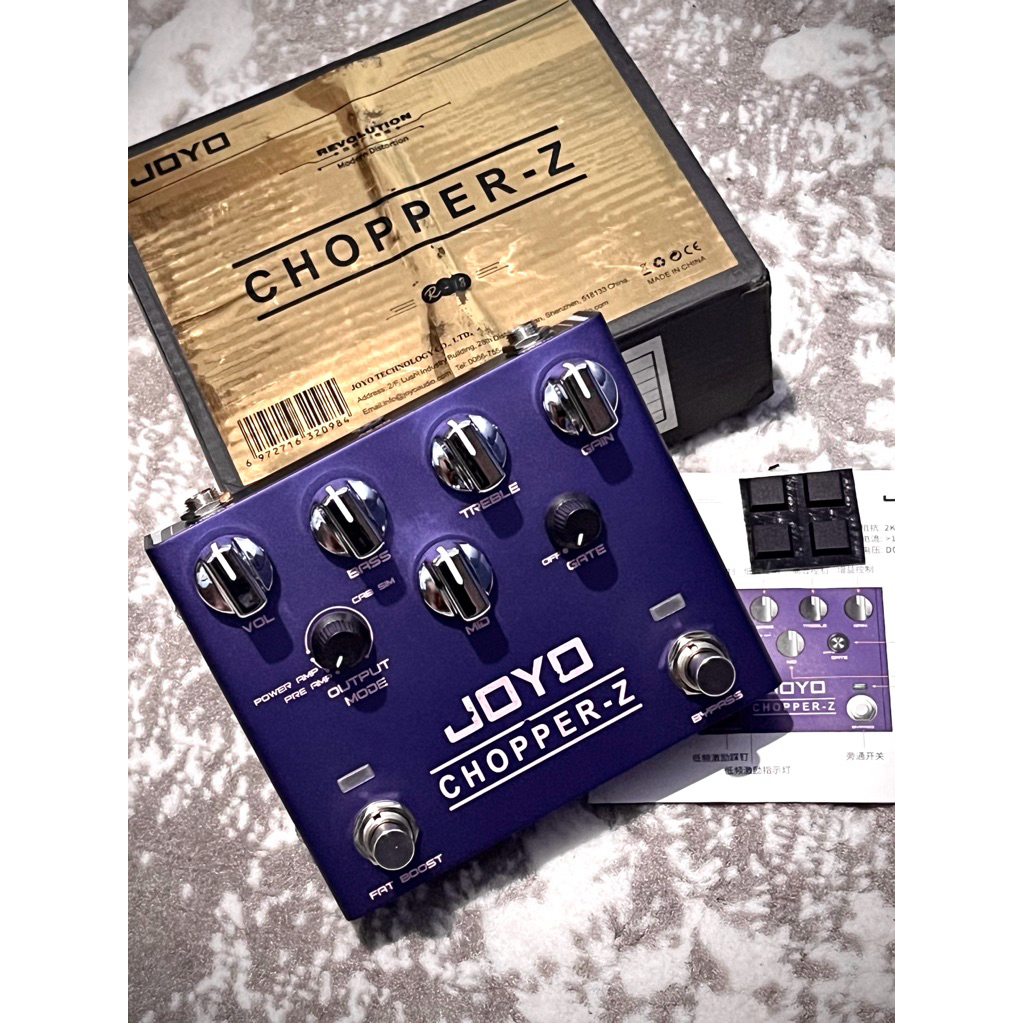 JOYO Chopper Z R18 High Gain Distortion Power Amp Cabsim Pedal Efek Gitar