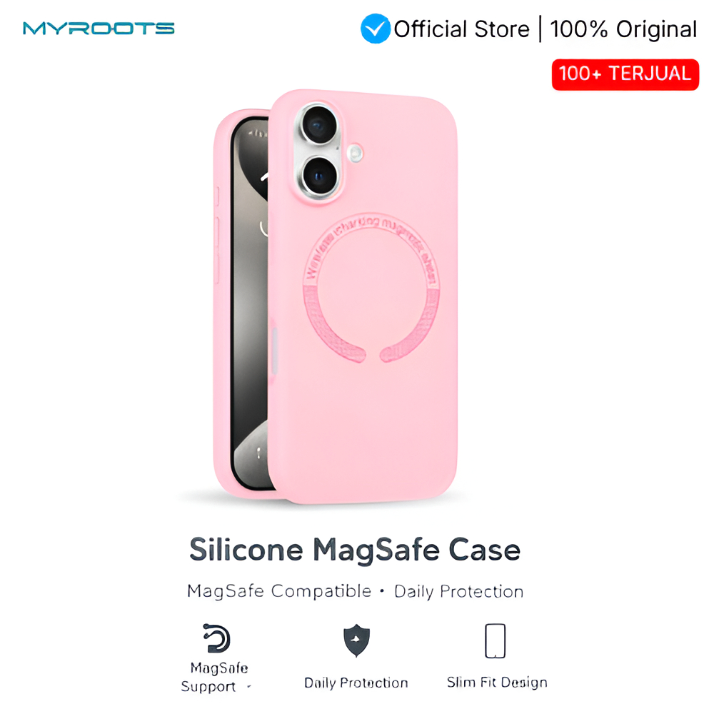 Myroots Silicone Magsafe Case For Iphone 16 15 Pro Max Casing Liquid Anti Noda Shockproof Bumper