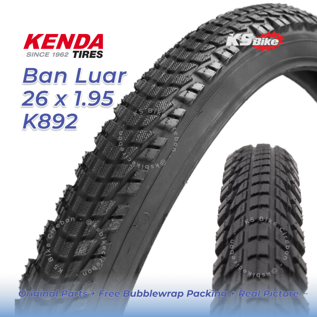 Ban Luar Sepeda 26 x 1.95 Kenda K1177 K892 Ban Sepeda Gunung MTB Ring 26 Ban Sepeda 26x1.95 Nylon Se