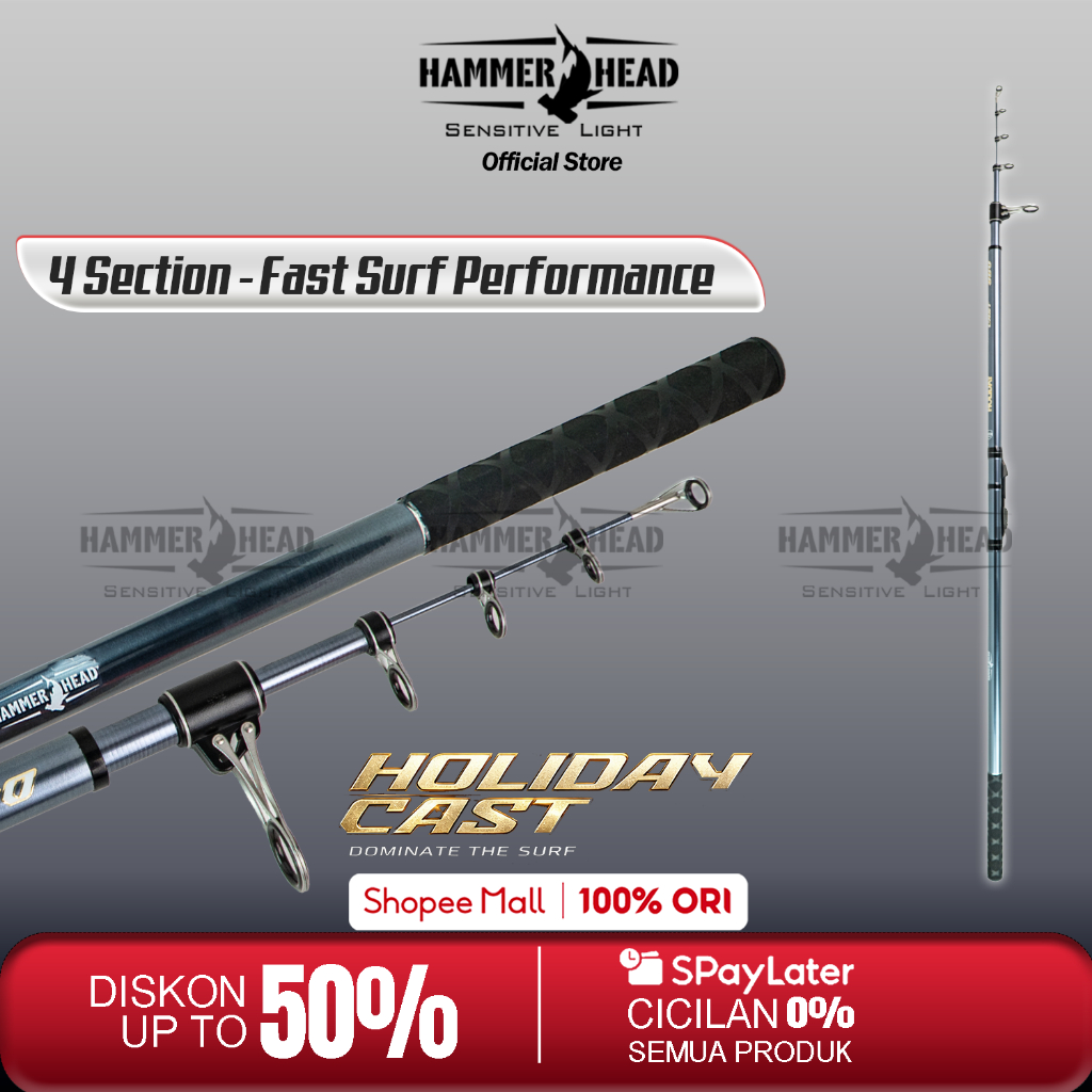 HAMMER HEAD Joran Pancing Surf Casting HOLIDAY CAST 360 - 450CM X30 High Modulus Carbon Fuji Ring Gu