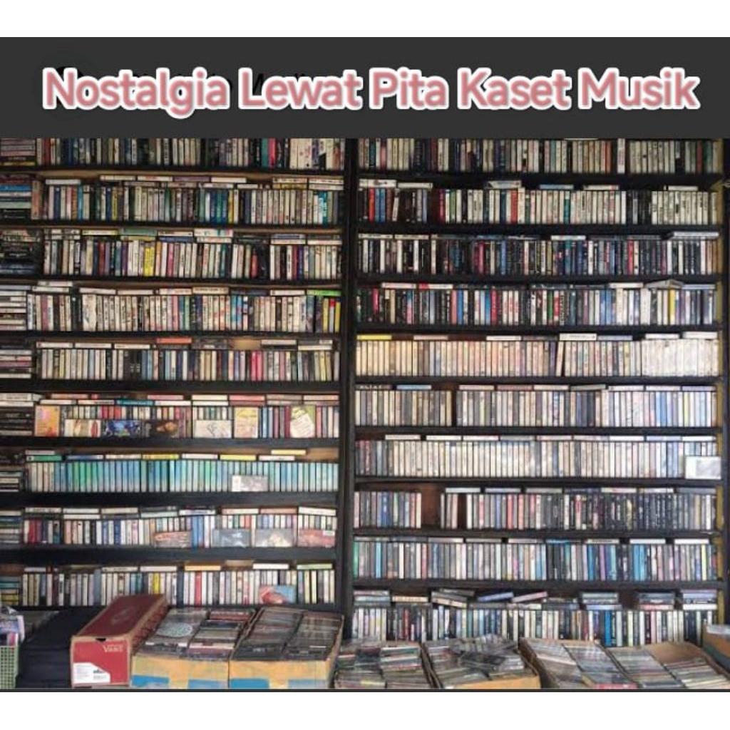 (Baca Deskripsi) Kaset Pita Radio Tape Original Musik Campuran Random Indonesia Barat Asia Retro Roc