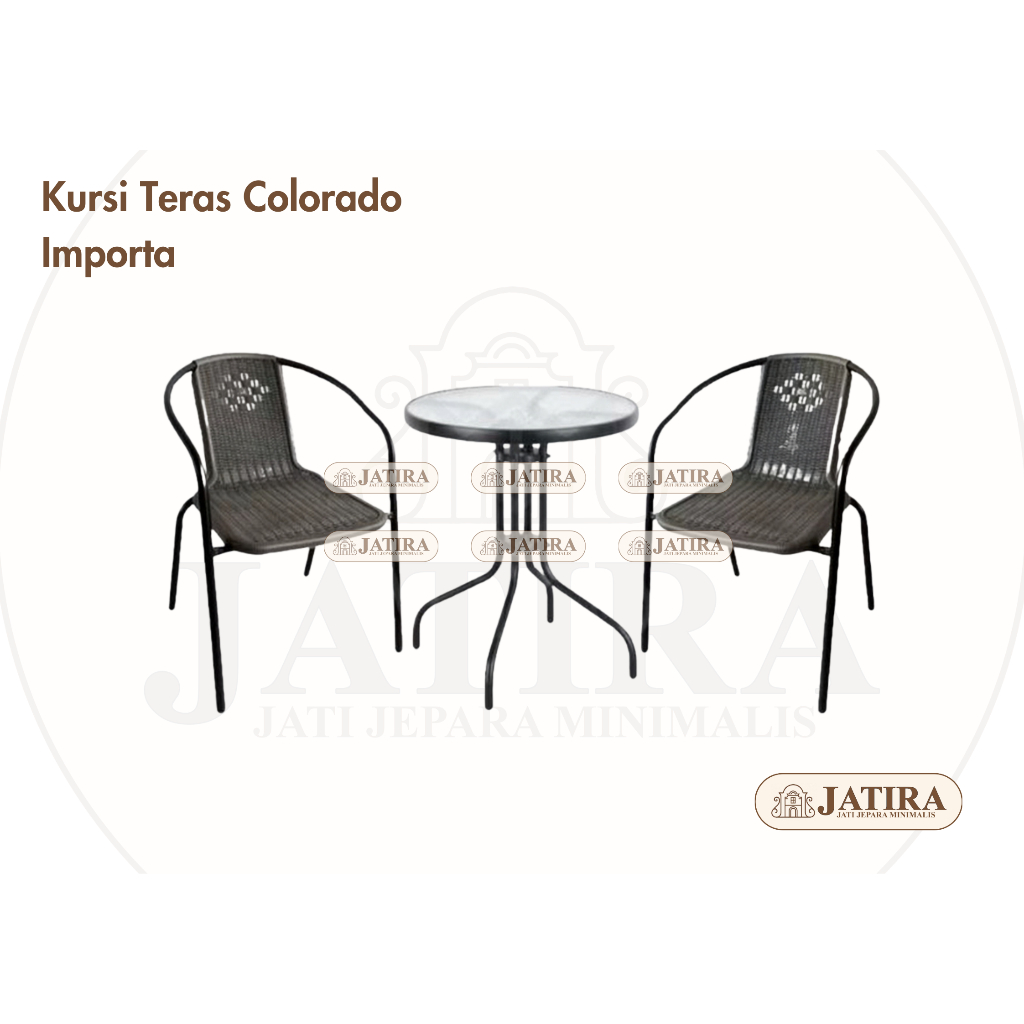 Set Kursi Teras Importa Colorado | Kursi Teras Besi Importa Murah Palembang