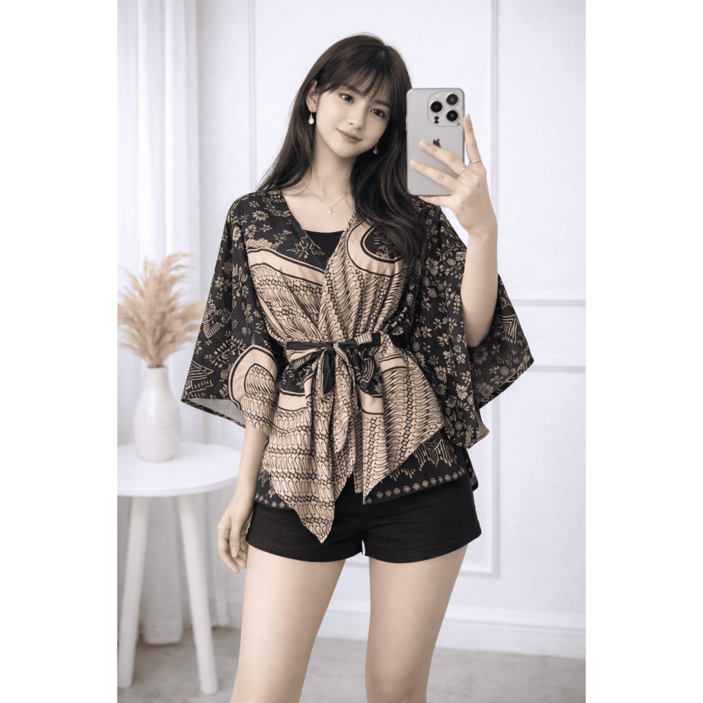 Outer Batik Wanita Model Cardigan Batik Modern Motif Elegan Premium fashion wanita masa kini