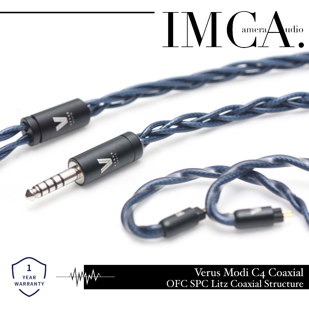 Verus Modi C4 Coaxial IEM Cable OFC SPC Silver Plated Copper Litz Coaxial Structure Kabel IEM Earpho