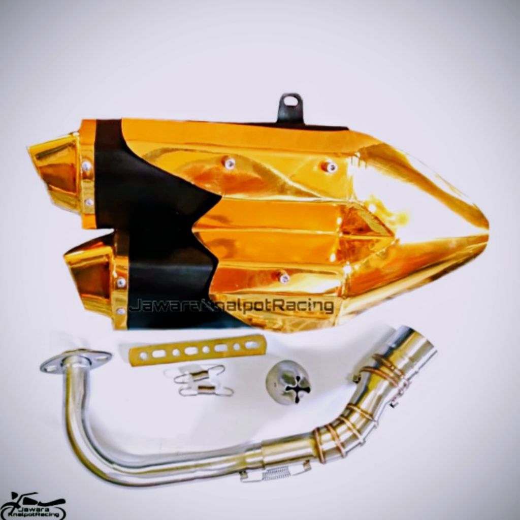 Knalpot Standar Racing Tipe Ori Double Muffler CBR250R Motor NMAX Vario PSX All New CBR150R - Motorc