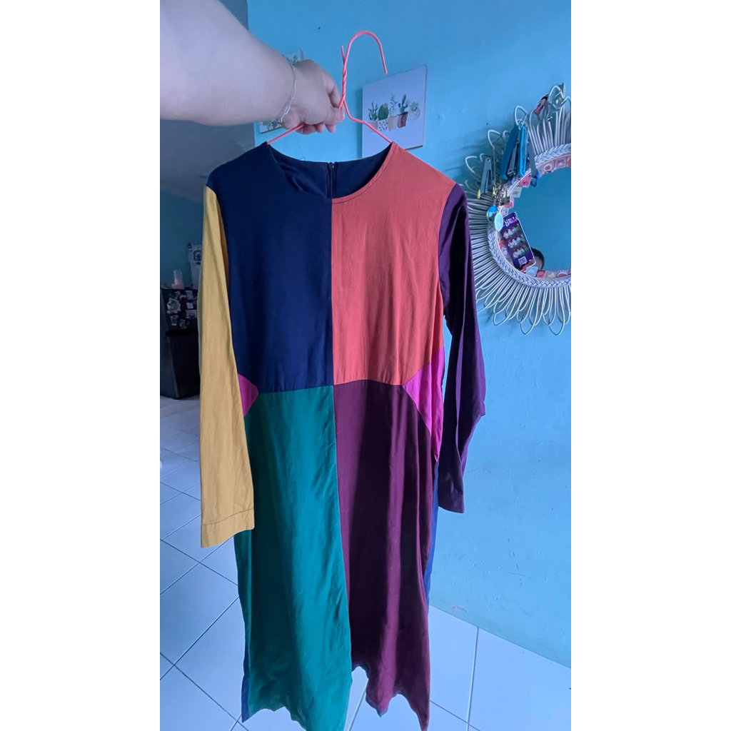 preloved midi dress size s by monel