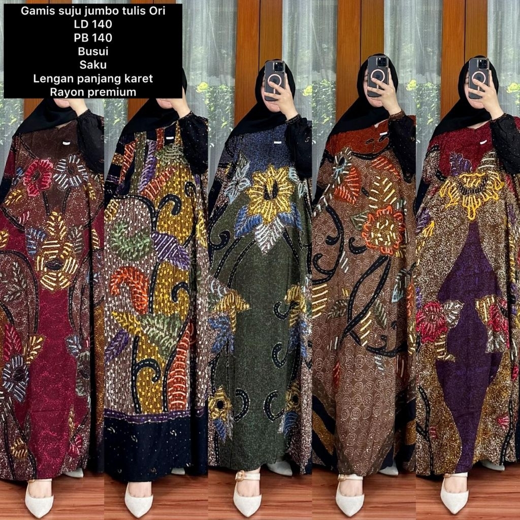 GAMIS BATIK SUPER JUMBO LD 140
