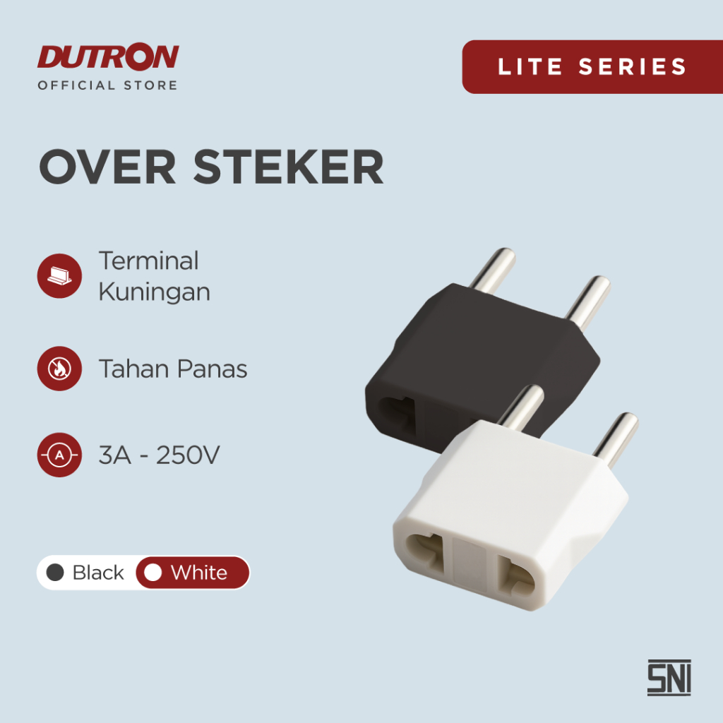 DUTRON Over Steker Adaptor Colokan Pipih