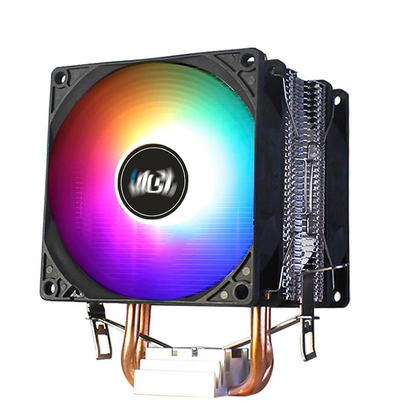 snowman HSF CPU cooler RGB 2 heatpipes 9 cm fan intel amd - jonsbo