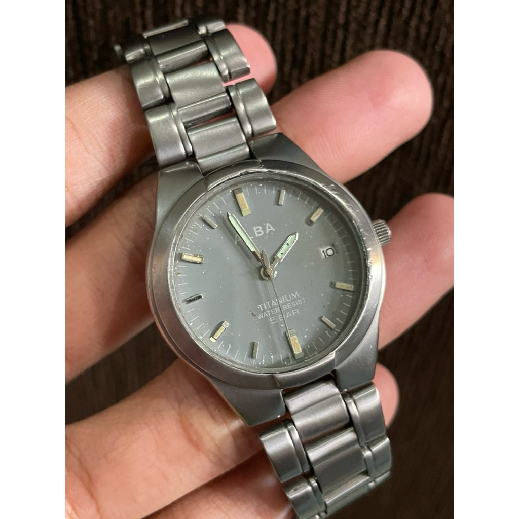 Jam Tangan Alba All Titanium Original V732 X196