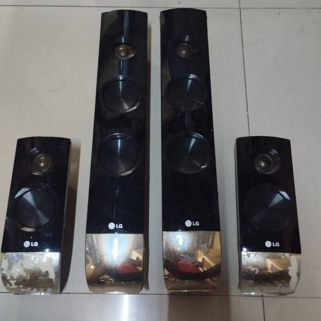 sepasang speaker tower 2 way lg dan satelite lg
