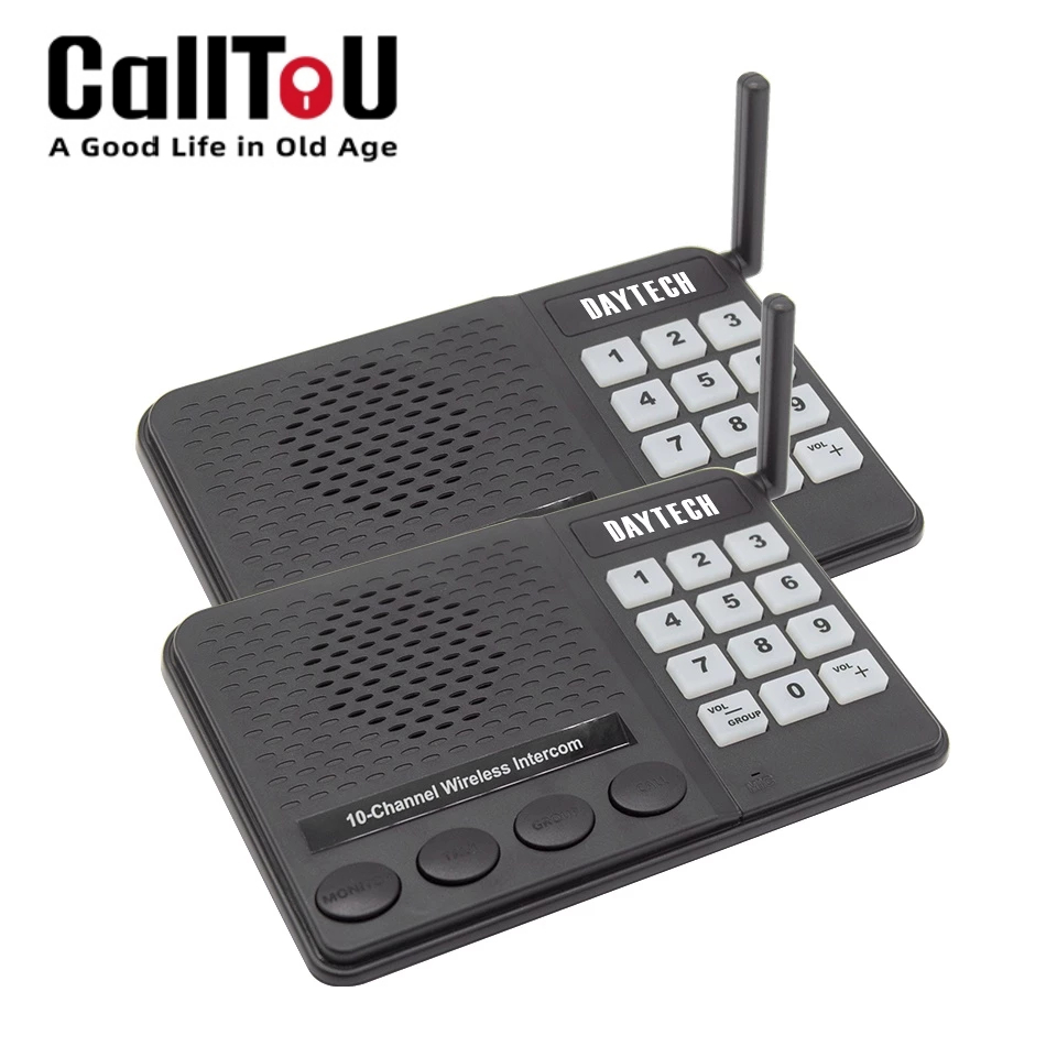 CallToU 2 Orang Intercom Wireless Interkom 27 CH Home Office Intercom Rumah