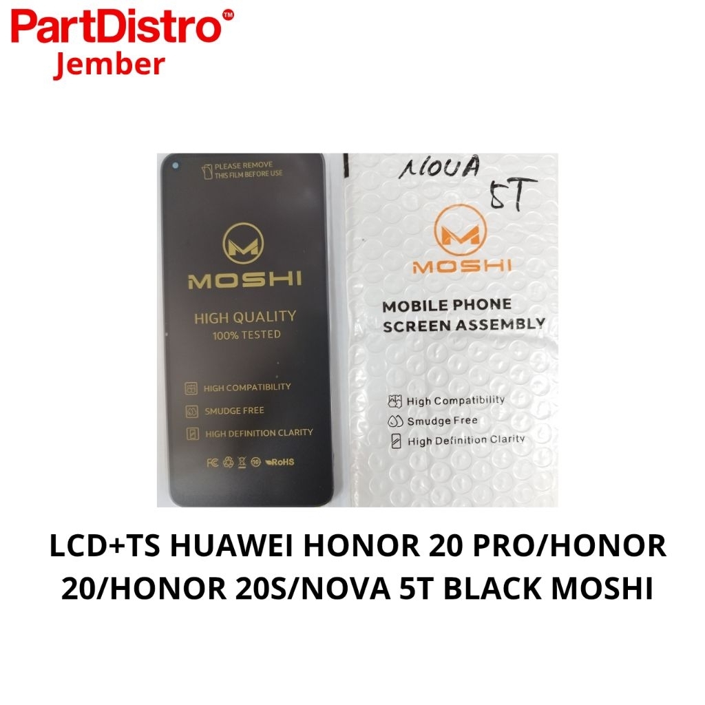 LCD+TS HUAWEI HONOR 20 PRO/HONOR 20/HONOR 20S/NOVA 5T BLACK MOSHI