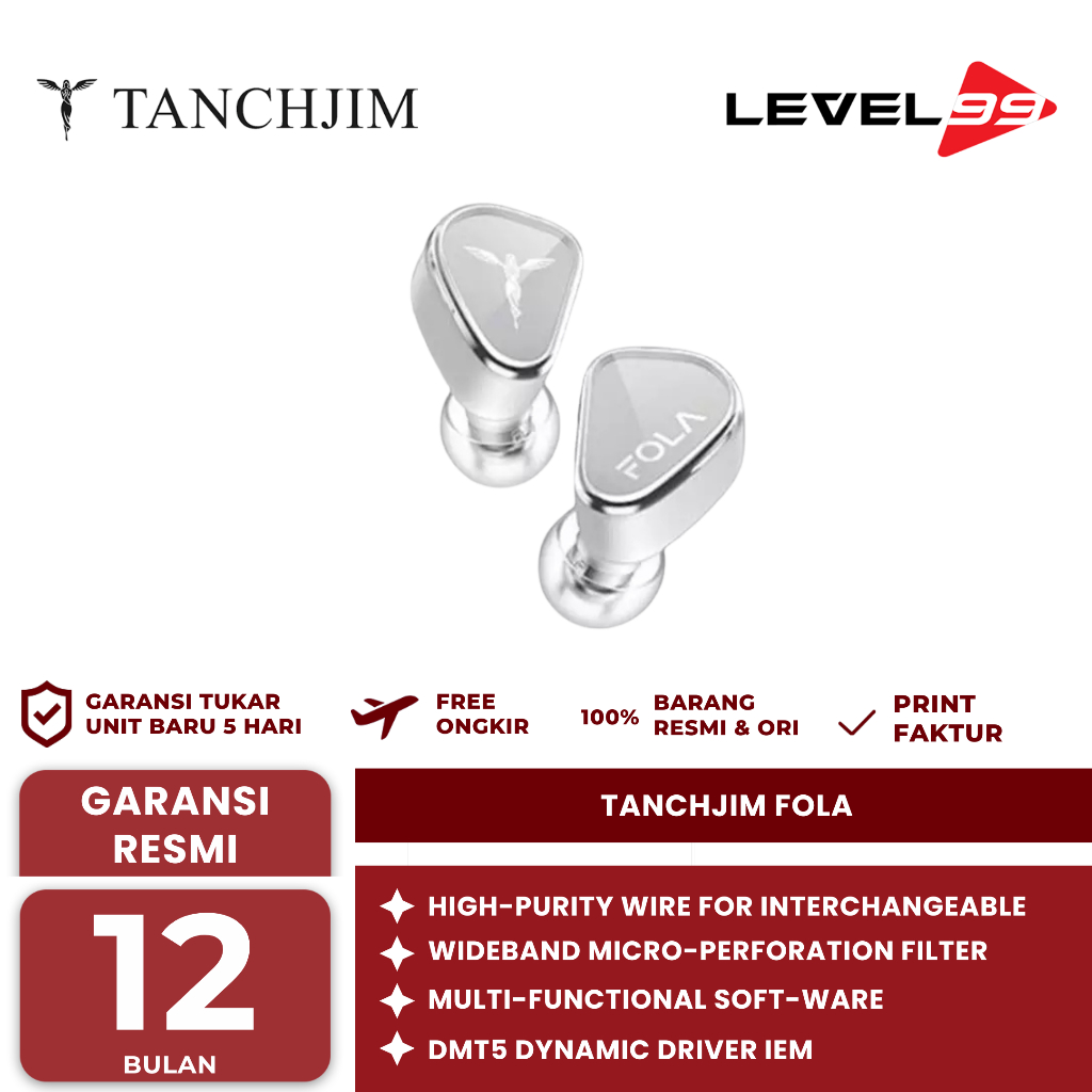 Tanchjim FOLA DMT5 Single Dynamic Driver In Ear Monitor Earphone - Earphone TANCHJIM FOLA In Ear