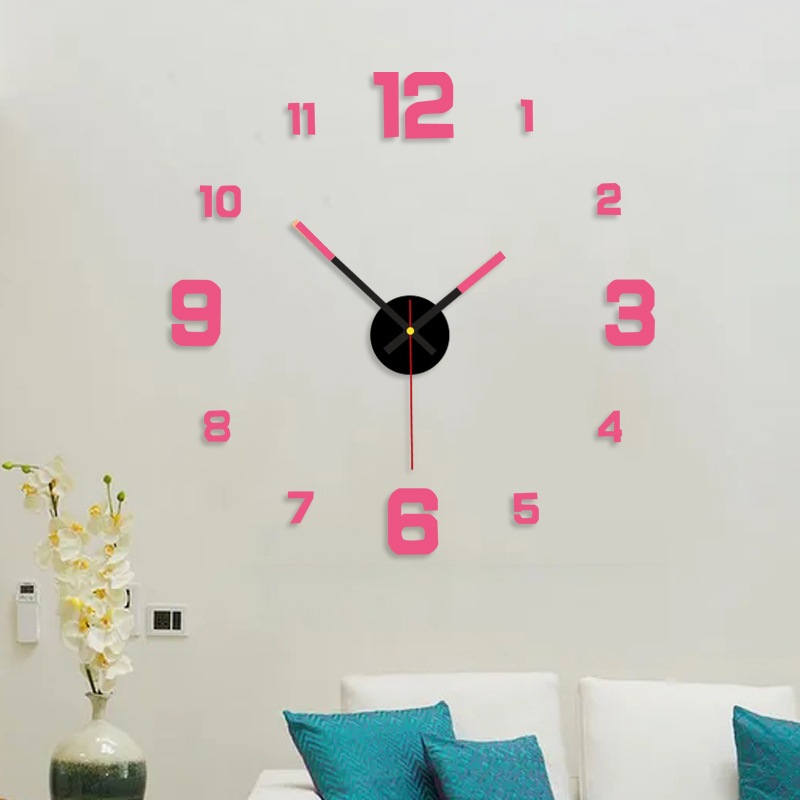 Jam Dinding Aesthetic Ruang Tamu / Kecil 40cm / New Tempel Jumbo / Unik Dekorasi Dinding / Ruang Tam