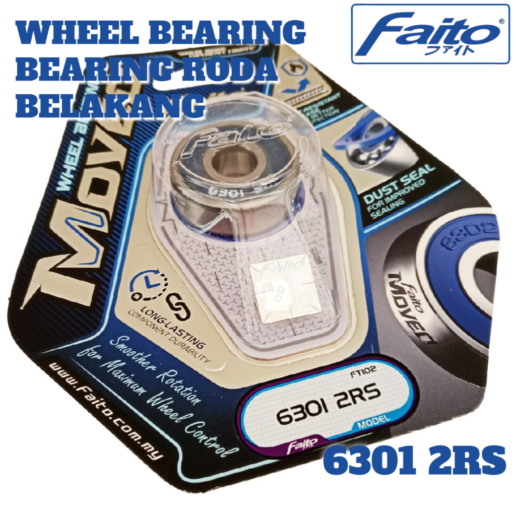 BEARING RODA 6301 FAITO MOVED LAHER RODA 6301 HONDA MATIC LAKER RODA DEPAN YAMAHA BEBEK FAITO