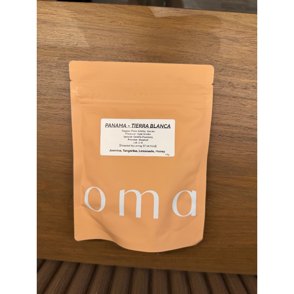 OMA Hongkong - PANAMA Tierra Blanca Geisha Washed Filter Kopi Manual Brew Biji Beans Coffee Roaster