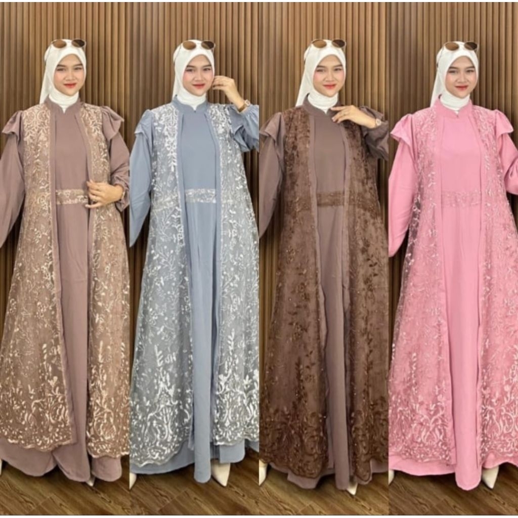 GAMIS ROMPI BRUKAT TERBARU 2026 MODEL TERBARU // GAMIS ROMPI BROKAT TERPISAH // GAMIS BRUKAT