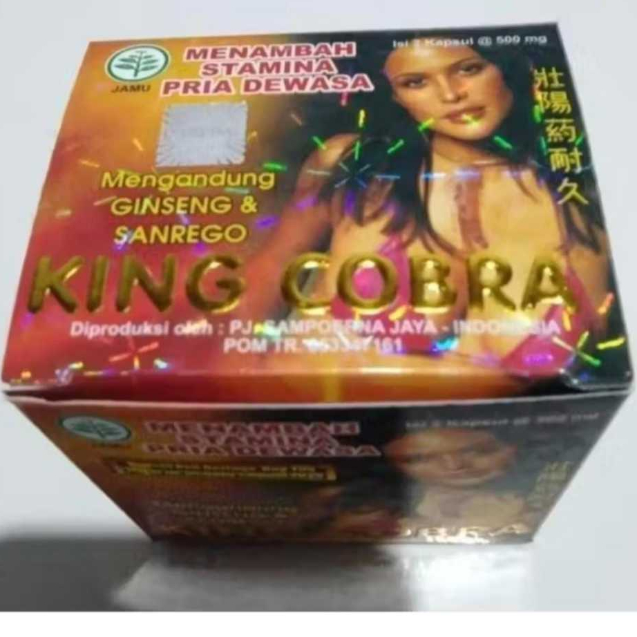 Kapsul King Cobra Obat Kuat Pria Dewasa - Meningkatkan Gairah dan Stamina